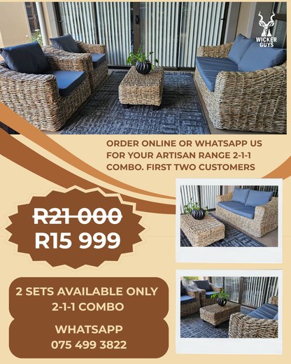 The Ubuntu Artisan 4-Piece Lounge Set